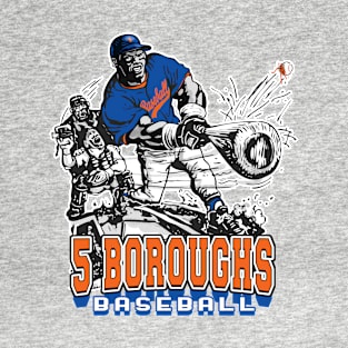 5 Boroughs Big Stick Baseball Slugger T-Shirt